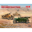 WWI ANZAC Desert Patrol (Model T LCP, Utility, Touring) Scale 1:35 ICMDS3510 Plastic Model Car Kit
