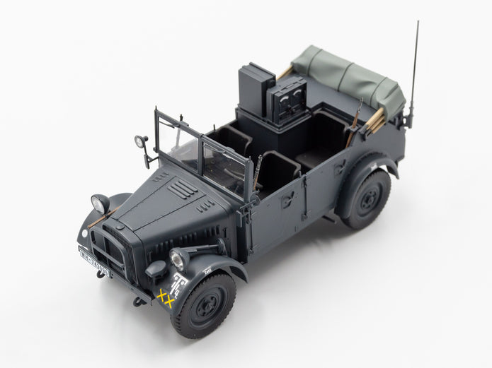 WWII Wehrmacht le.gl.Einheitz-Pkw (le.gl.Pkw Kfz.1, le.gl.Einheitz-Pkw Kfz.2, le.gl.Einheitz-Pkw Kfz.4) Scale 1:35 ICMDS3513 Plastic Model Car Kit