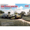ICM DS3514 model kit 1:35 French combat vehicles Battle France1940 (3 kits box)