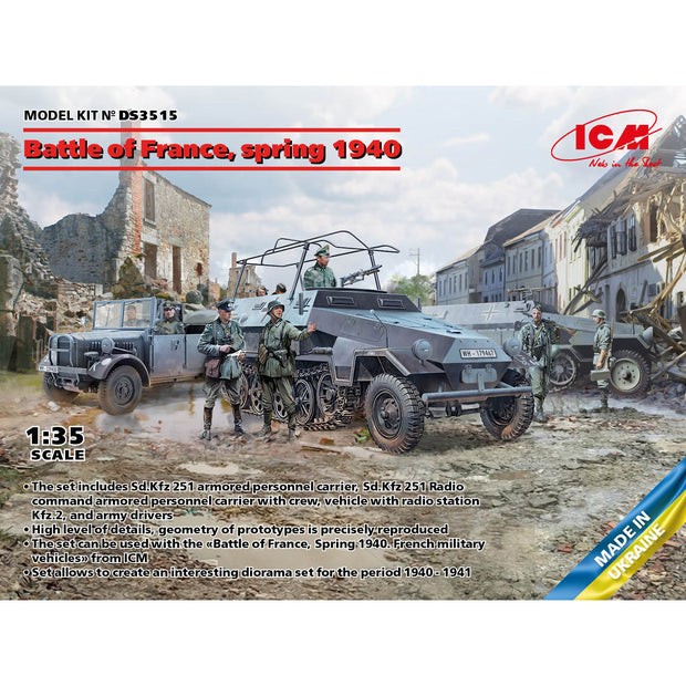 ICM DS3515 Plastic model kit Scale 1:35 Battle of France, spring 1940 kits model