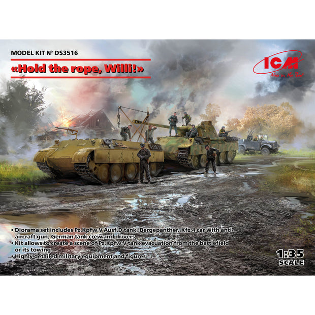 ICM DS3516 Plastic model kit Scale 1:35 ‘Hold the rope, Willie!’ (3 kits in box)