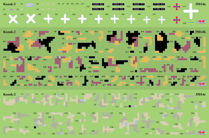 Before the assault. Eastern Ukraine 2022 Scale 1:35 ICMDS3521 Plastic Model Truck Kit