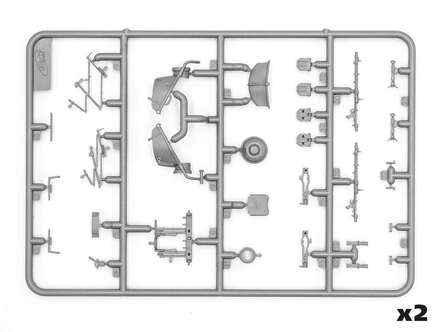 Wehrmacht Self-propelled AA vehicles Scale 1:35 ICMDS3526 Plastic Model Car Kit