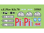 Wehrmacht Self-propelled AA vehicles Scale 1:35 ICMDS3526 Plastic Model Car Kit