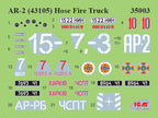Fire trucks of Ukraine Scale 1:35 ICMDS3527 Plastic Model Truck Kit