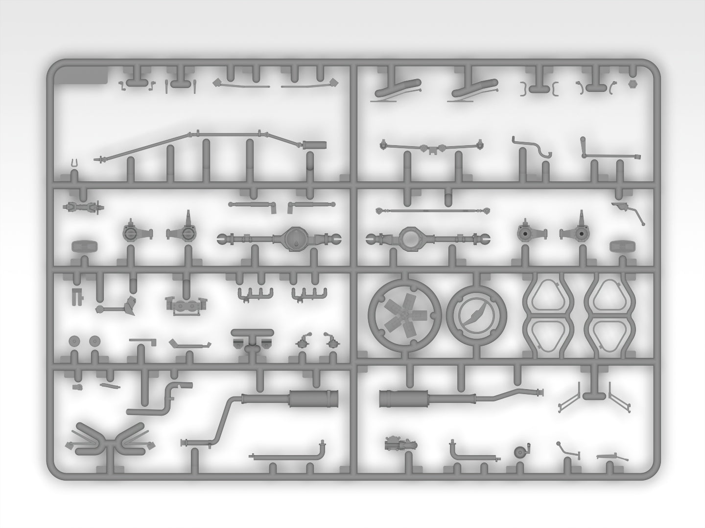 Fire trucks of Ukraine Scale 1:35 ICMDS3527 Plastic Model Truck Kit