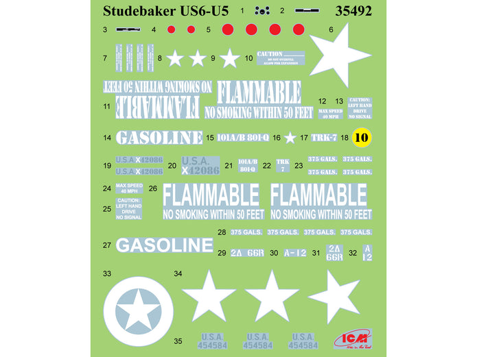 WWII US military vehicles Scale 1:35 ICMDS3528 Plastic Model Truck Kit