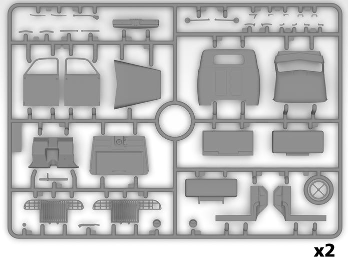 WWII US military vehicles Scale 1:35 ICMDS3528 Plastic Model Truck Kit