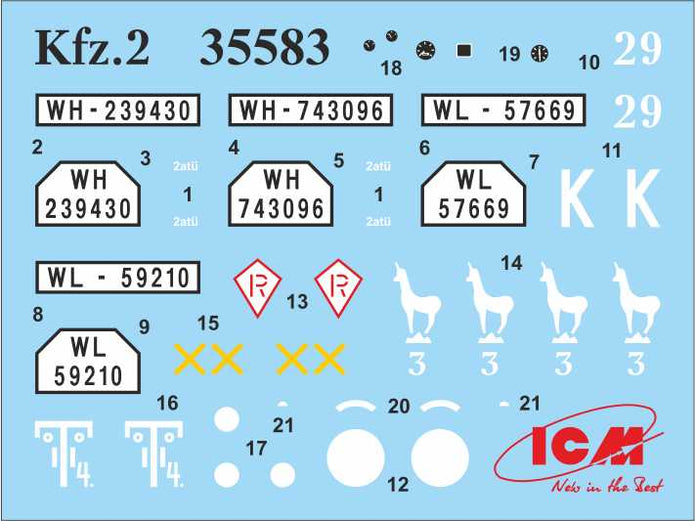Vehicles of the D.A.K Scale 1:35 ICMDS3529 Plastic Model Truck Kit