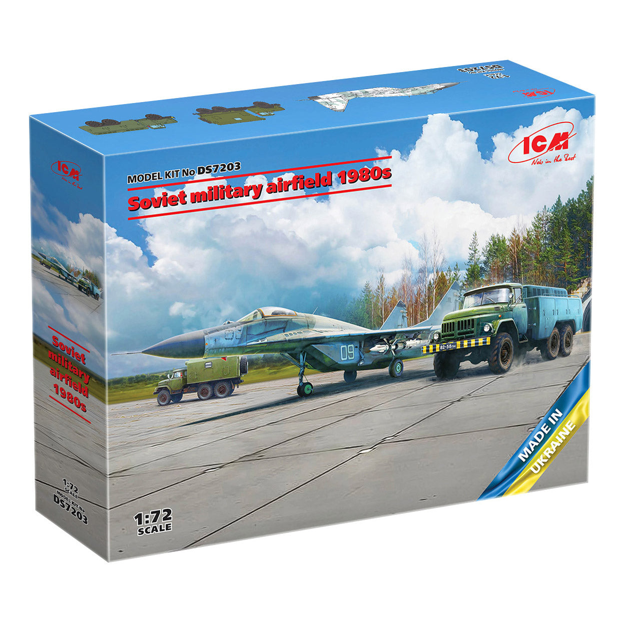 ICMDS7203 kit 1:72 Soviet airfield 1980s Mikoyan-29 9-13 APA-50M ZiL-131 ZiL-131