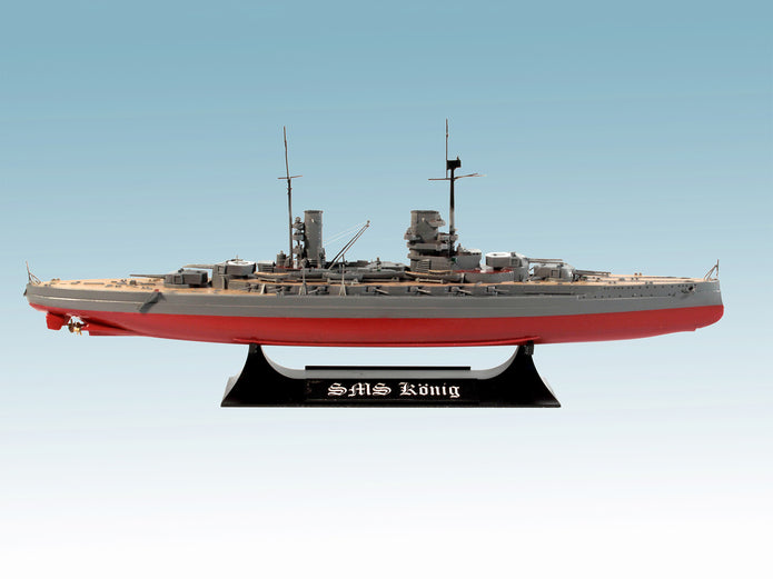 ICM S001 Plastic shipping model 1:350 Konig' WWI German battleship kit model