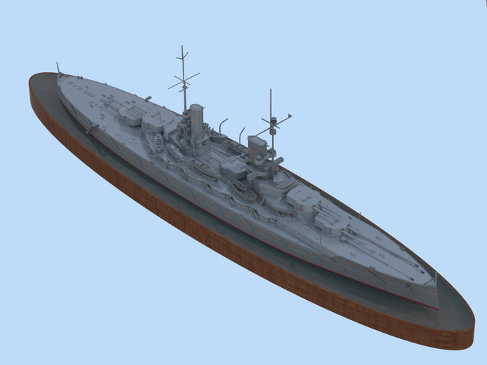 ICM S002 Plastic model ships kit 1:350 Grosser Kurfurst WWI German battleship