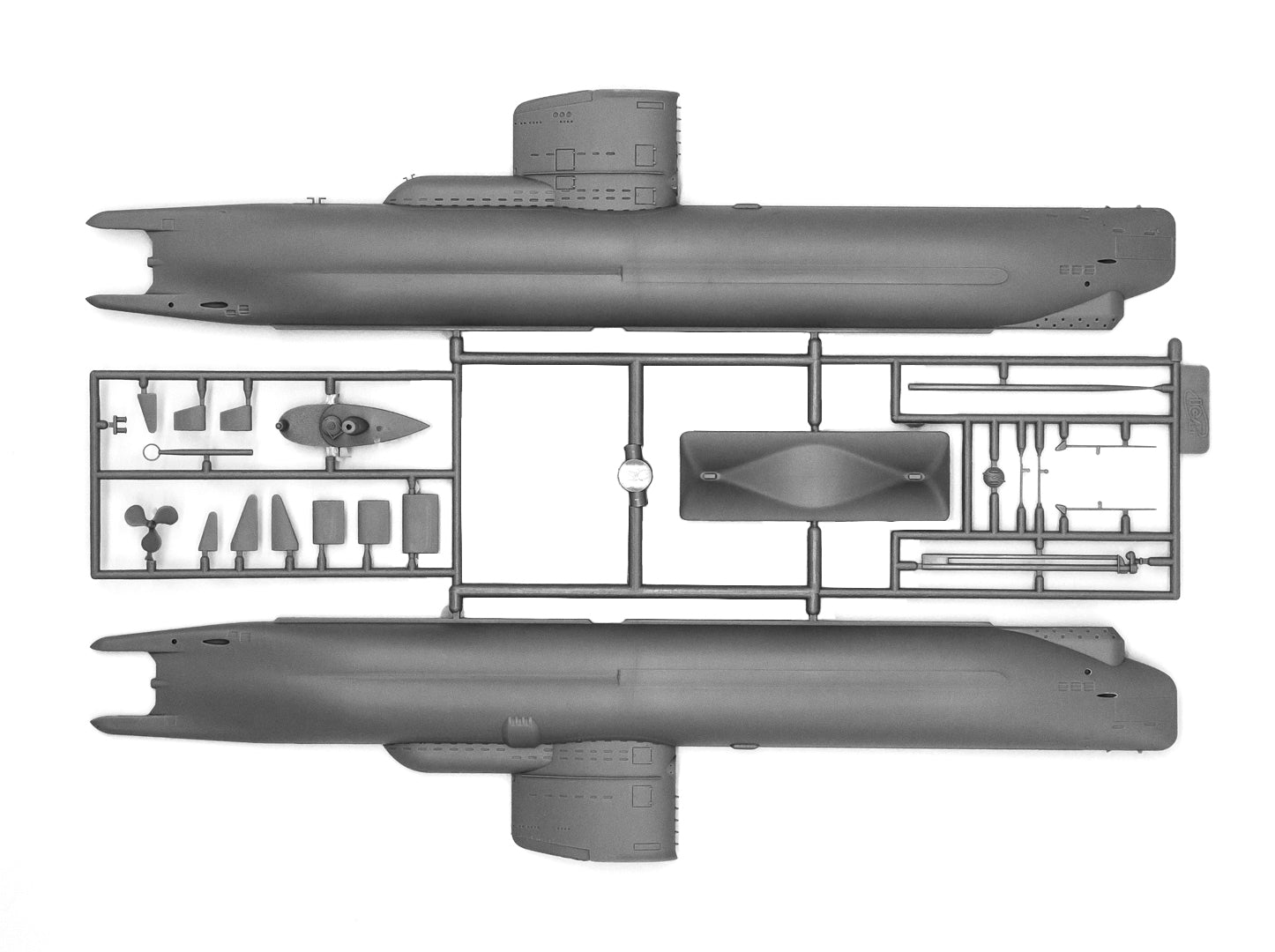 ICM S004 Plastic model submarines 1:144 U-Boot type XXIII WWII German submarine