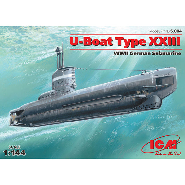 ICM S004 Plastic model submarines 1:144 U-Boot type XXIII WWII German submarine