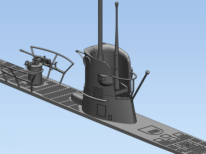 ICM S009 Plastic model kit Scale 1:144 U-Boat Type IIB (1939) German submarine