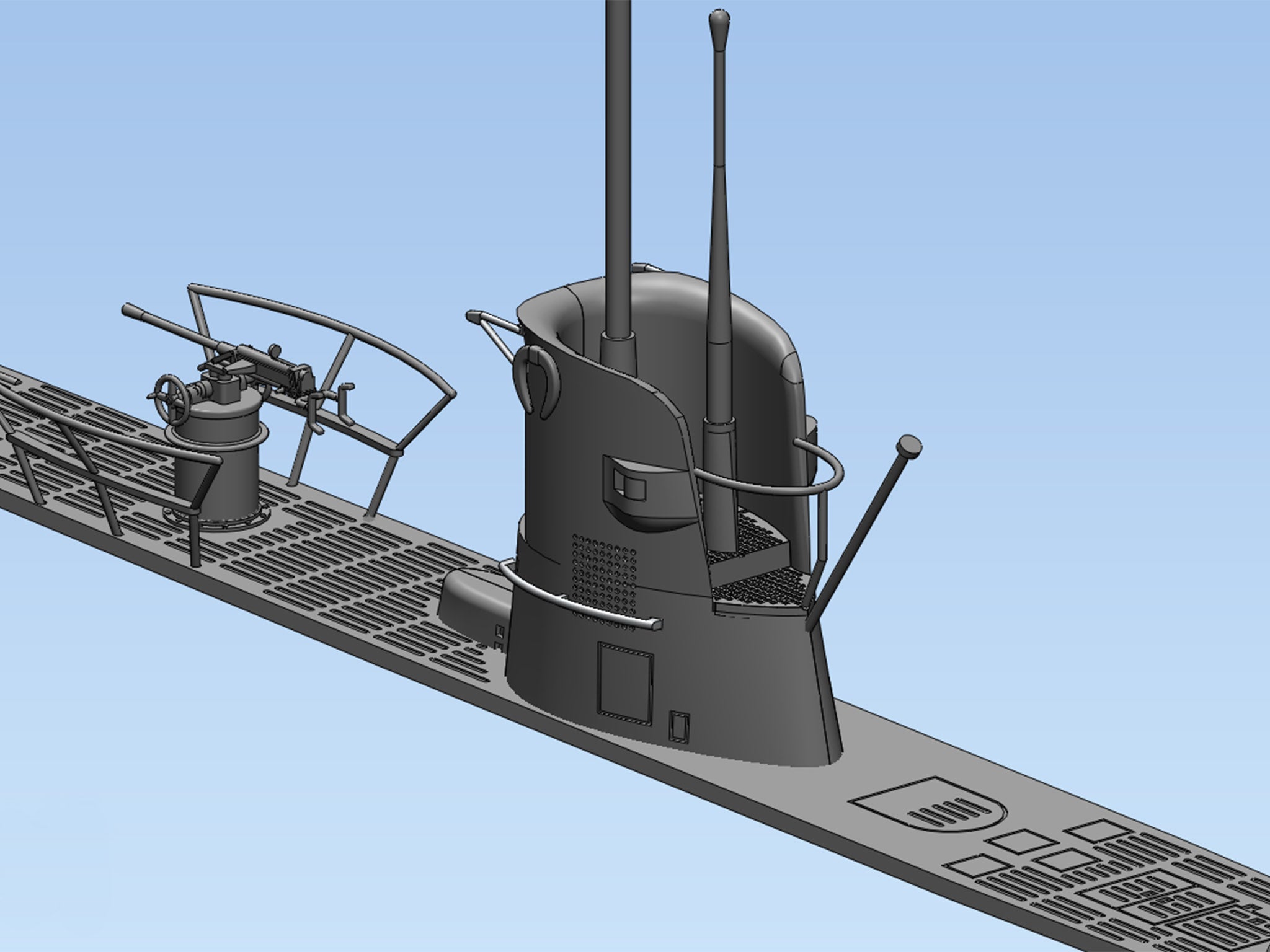 ICM S009 Plastic model kit Scale 1:144 U-Boat Type IIB (1939) German submarine