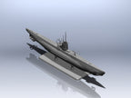 ICM S010 Plastic model kit Scale 1:144 U-Boat Type IIB (1943) German submarine