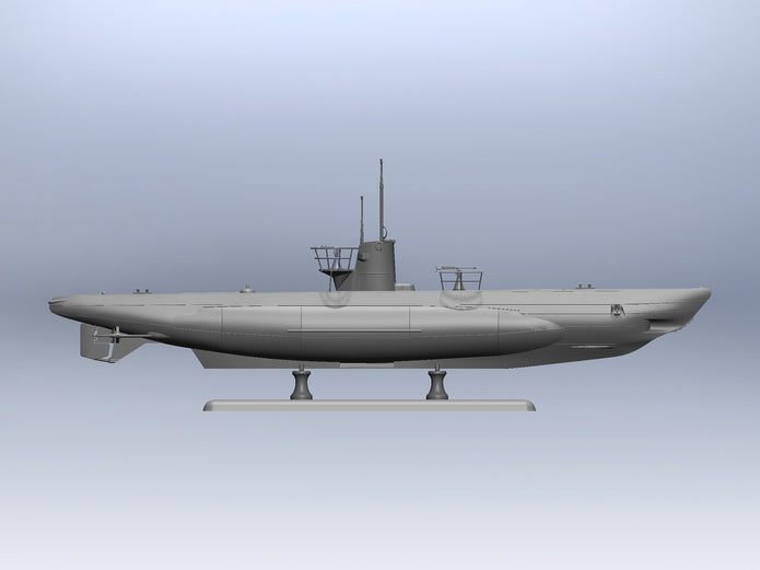 ICM S010 Plastic model kit Scale 1:144 U-Boat Type IIB (1943) German submarine