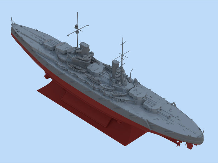 ICM S015 ship models plastic Scale 1:700 WWI German Battleship Grosser Kurfürst