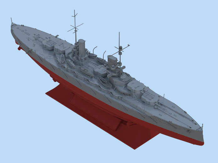 ICM S015 ship models plastic Scale 1:700 WWI German Battleship Grosser Kurfürst