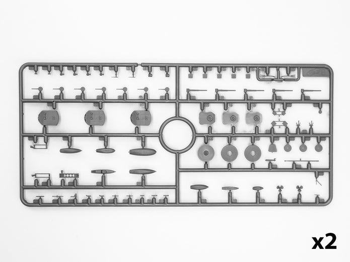 ICM S016 Plastic model ship kit Scale 1:700 German battleship "Crown Prince" WWI