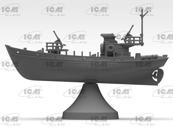 ICM S018 model kit boat 1:350 KFK Kriegsfischkutter WWII German multi-purpose