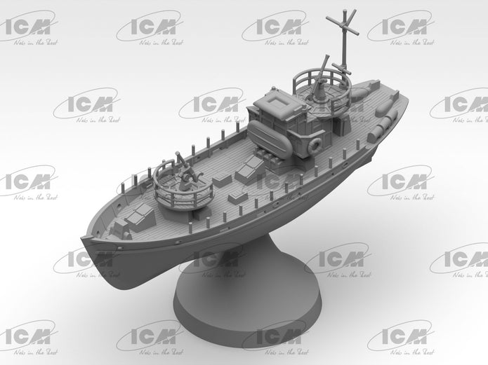 ICM S018 model kit boat 1:350 KFK Kriegsfischkutter WWII German multi-purpose