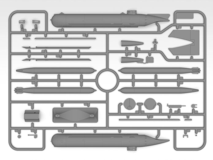 ICM S019 Scale model kit 1:72 U-Boat Type ‘Molch’ WWII German Midget Submarine