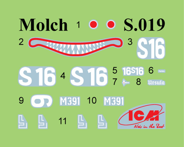 K-Verbände Midget Submarines Scale 1:72 Plastic Model Kit ICM S020