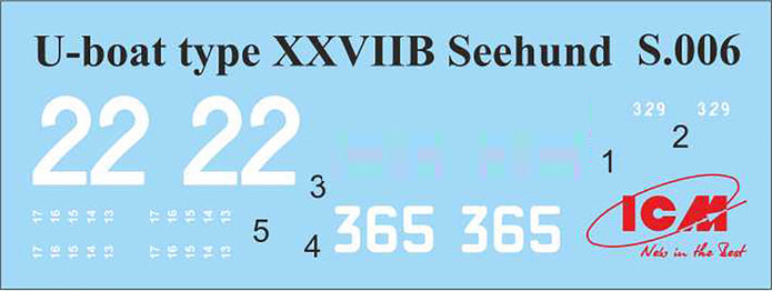 K-Verbände Midget Submarines Scale 1:72 Plastic Model Kit ICM S020