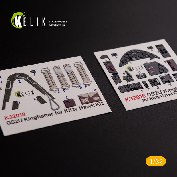 3D Decal Interior Vought OS2U Kingfisher (for Kitty Hawk/Zimi plastic model kit) Scale 1:32 KeliK K32018 USA (WW2)