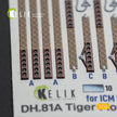 3D Decal Interior DH.81A Tiger Moth with 3D printed part (for ICM plastic model kit) Scale 1:32 K32022 United Kingdom (WW2)