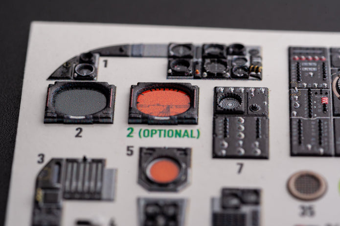 Grumman A-6A Intruder. Interior 3D Decals (for Trumpeter Aircraft model kit) Scale 1:32 KeliK K32023