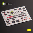 Dassault Mirage 2000DD/N. Interior 3D Decals (for Kitty Hawk / Zimimodel Aircraft model kit) Scale 1:32 KeliK K32025