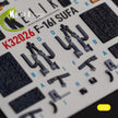 Lockheed Martin F-16I Sufa. Interior 3D Decals (for Academy Aircraft model kit) Scale 1:32 KeliK K32026