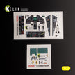 Lockheed F-117A - Type 2. Interior 3D Decals (for Trumpeter Aircraft model kit) Scale 1:32 KeliK K32028