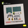 Lockheed F-117A - Type 2. Interior 3D Decals (for Trumpeter Aircraft model kit) Scale 1:32 KeliK K32028