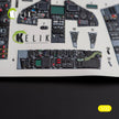 Lockheed F-117A - Type 2. Interior 3D Decals (for Trumpeter Aircraft model kit) Scale 1:32 KeliK K32028
