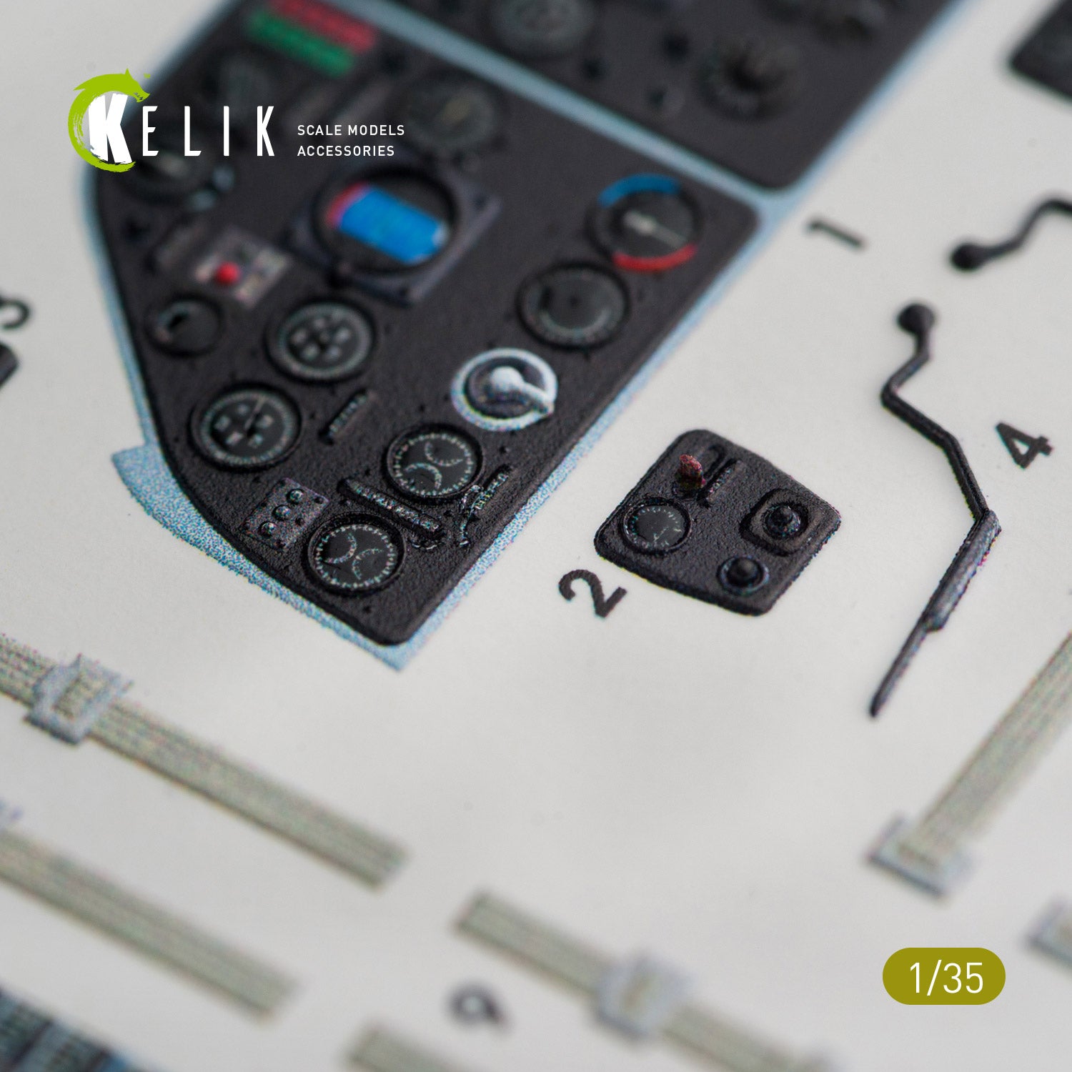 3D Decals Interior Helicopters MI-4 (for Trumpeter plastic model kit) Scale 1:35 KeliK K35004 Ukraine/USSR