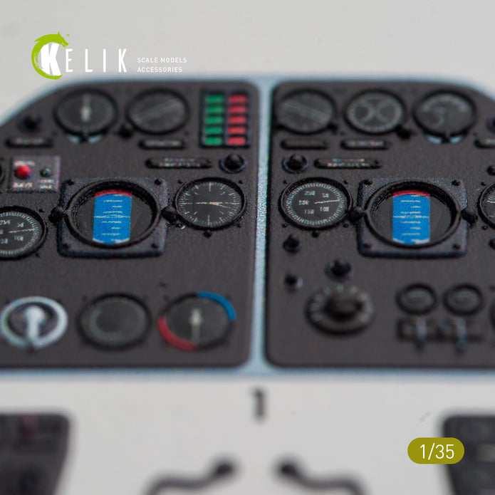 3D Decals Interior Helicopters MI-4 (for Trumpeter plastic model kit) Scale 1:35 KeliK K35004 Ukraine/USSR