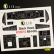 3D Decals Interior Helicopters Sikorsky MH-60L Black Hawk (for Kitty Hawk / Zimimodel plastic model kit) Scale 1:35 KeliK K35010 USA