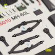 3D Decals Interior Helicopters Sikorsky MH-60L Black Hawk (for Kitty Hawk / Zimimodel plastic model kit) Scale 1:35 KeliK K35010 USA