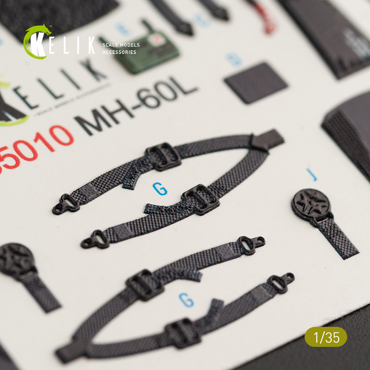 3D Decals Interior Helicopters Sikorsky MH-60L Black Hawk (for Kitty Hawk / Zimimodel plastic model kit) Scale 1:35 KeliK K35010 USA