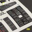 3D Decals Interior Helicopters Sikorsky MH-60L Black Hawk (for Kitty Hawk / Zimimodel plastic model kit) Scale 1:35 KeliK K35010 USA