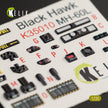 3D Decals Interior Helicopters Sikorsky MH-60L Black Hawk (for Kitty Hawk / Zimimodel plastic model kit) Scale 1:35 KeliK K35010 USA
