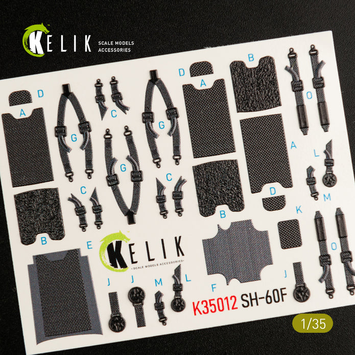 3D Decals Interior Helicopters Sikorsky SH-60F Ocean Hawk (for Kitty Hawk / Zimimodel plastic model kit) Scale 1:35 KeliK K35012 USA