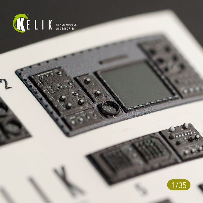 3D Decals Interior Helicopters SH-60B (for Kitty Hawk / Zimimodel plastic model kit) Scale 1:35 KeliK K35013 USA