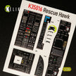 3D Decals Interior Helicopters HH-60H Rescue Hawk (for Kitty Hawk / Zimimodel plastic model kit) Scale 1:35 KeliK K35016 USA