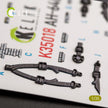 3D Decals Interior Helicopters AH-64D Apache (for Takom plastic model kit) KeliK K35018 Scale 1:35 USA