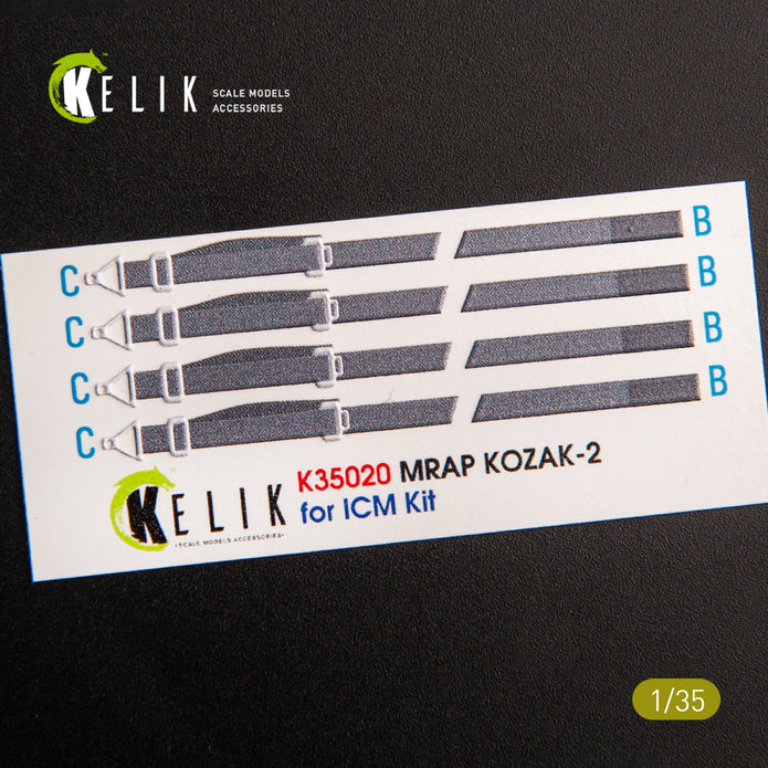 3D Decals Kozak-2 Ukrainian MRAP (for ICM Plastic Model Kit) Scale 1:35 KeliK K35020 Ukraine